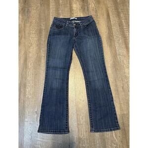 LEE SLENDER SECRET Stretch Jeans Women SZ 8 Short Blue‎ Denim Lower on the Waist